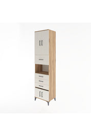 Hyperion Dolap 3 Raflı 4 Çekmeceli 4 Kapaklı 60x44x243 Çam-Aytaşı