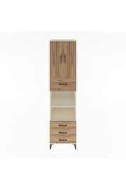 Hyperion Dolap 4 Raflı 4 Çekmeceli 2 Kapaklı 60x44x243 Aytaşı-Çam