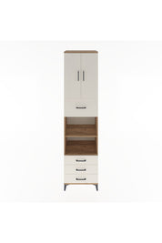 Hyperion Dolap 4 Raflı 4 Çekmeceli 2 Kapaklı 60x44x243 Çam-Aytaşı