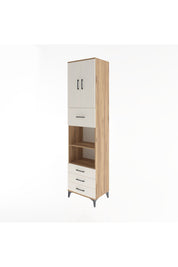Hyperion Dolap 4 Raflı 4 Çekmeceli 2 Kapaklı 60x44x243 Çam-Aytaşı