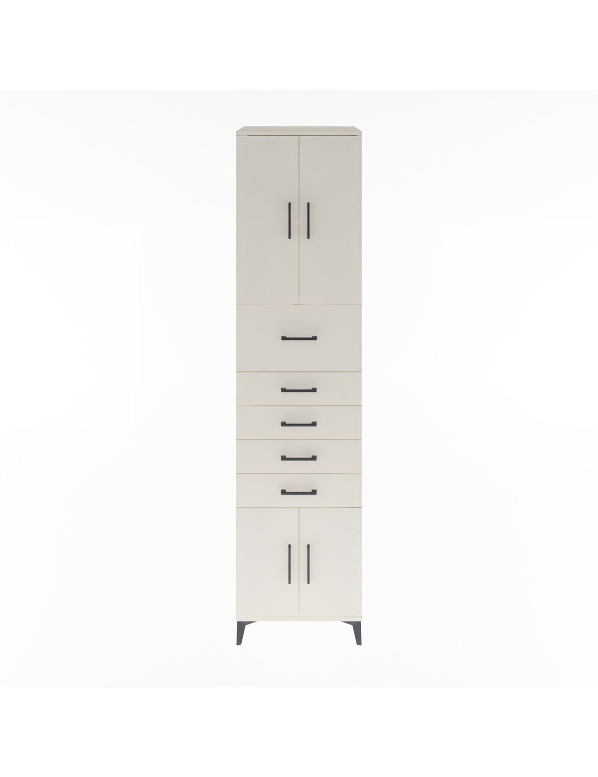 Hyperion Dolap 2 Raflı 5 Çekmeceli 4 Kapaklı 60x44x243 Aytaşı-Aytaşı