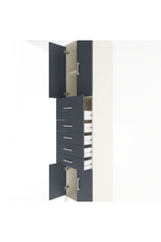 Hyperion Dolap 2 Raflı 5 Çekmeceli 4 Kapaklı 60x44x243 Aytaşı-Antrasit