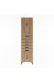 Hyperion Dolap 2 Raflı 5 Çekmeceli 4 Kapaklı 60x44x243 Aytaşı-Çam