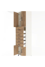 Hyperion Dolap 2 Raflı 5 Çekmeceli 4 Kapaklı 60x44x243 Aytaşı-Çam