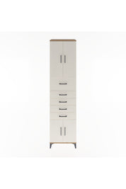 Hyperion Dolap 2 Raflı 5 Çekmeceli 4 Kapaklı 60x44x243 Çam-Aytaşı