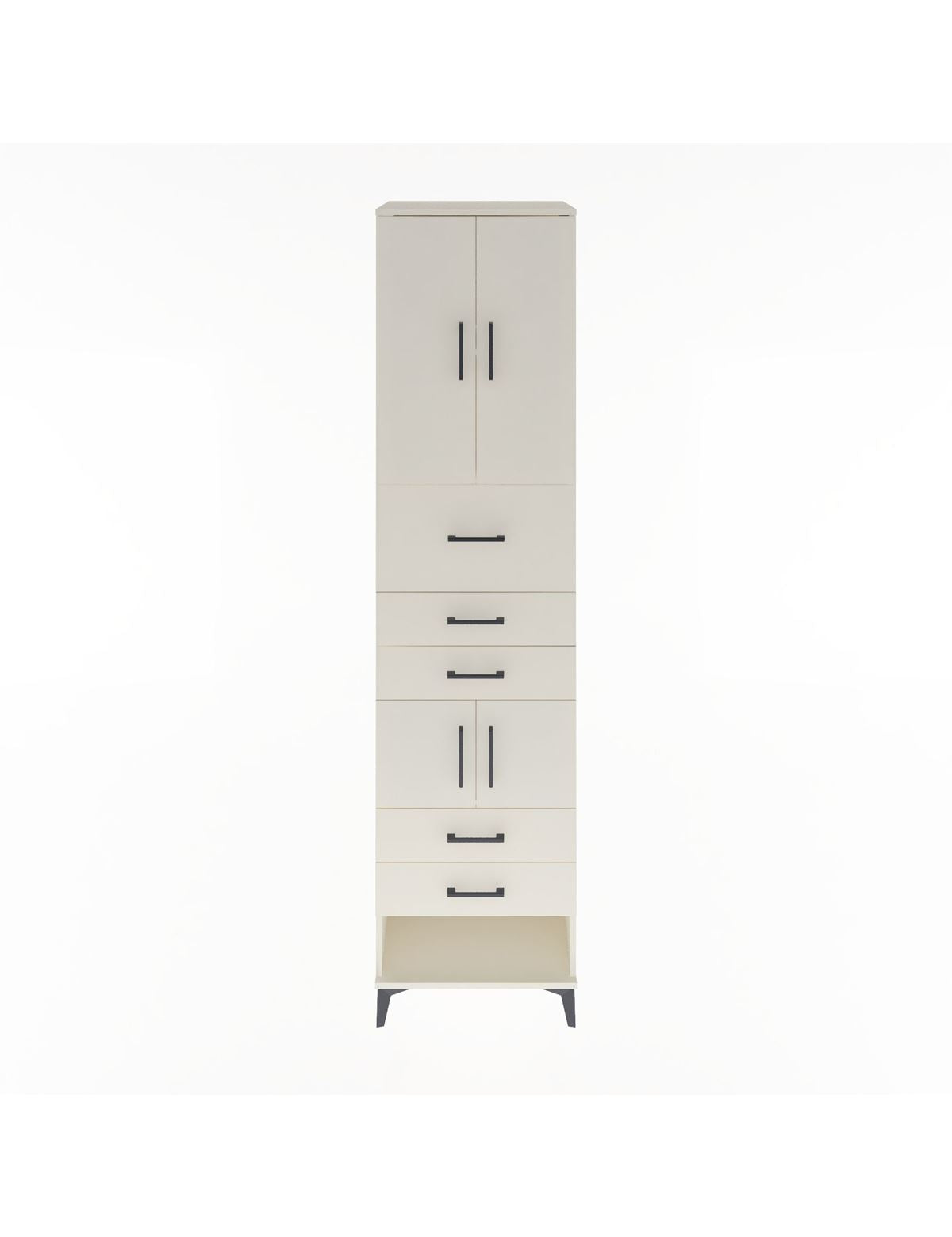 Hyperion Dolap 3 Raflı 5 Çekmeceli 4 Kapaklı 60x44x243 Aytaşı-Aytaşı