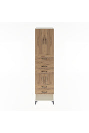 Hyperion Dolap 3 Raflı 5 Çekmeceli 4 Kapaklı 60x44x243 Aytaşı-Çam