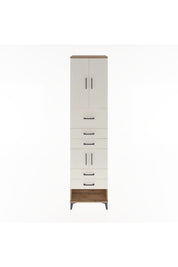 Hyperion Dolap 3 Raflı 5 Çekmeceli 4 Kapaklı 60x44x243 Çam-Aytaşı