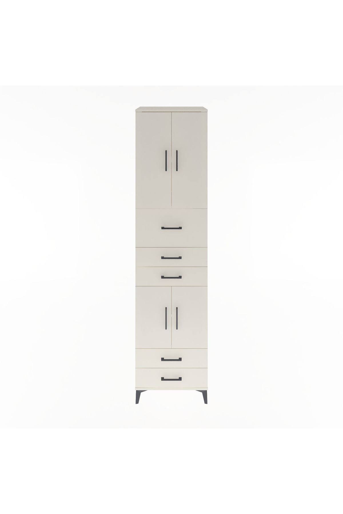 Hyperion Dolap 4 Raflı 5 Çekmeceli 4 Kapaklı 60x44x243 Aytaşı-Aytaşı