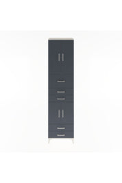 Hyperion Dolap 4 Raflı 5 Çekmeceli 4 Kapaklı 60x44x243 Aytaşı-Antrasit
