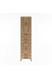 Hyperion Dolap 4 Raflı 5 Çekmeceli 4 Kapaklı 60x44x243 Aytaşı-Çam