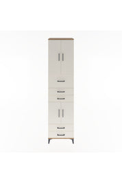 Hyperion Dolap 4 Raflı 5 Çekmeceli 4 Kapaklı 60x44x243 Çam-Aytaşı