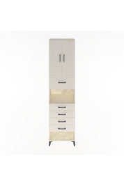 Hyperion Dolap 3 Raflı 5 Çekmeceli 2 Kapaklı 60x44x243 Aytaşı-Aytaşı