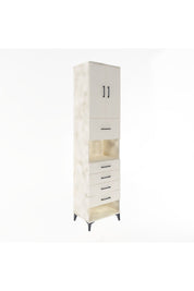 Hyperion Dolap 3 Raflı 5 Çekmeceli 2 Kapaklı 60x44x243 Aytaşı-Aytaşı