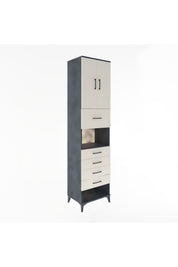 Hyperion Dolap 3 Raflı 5 Çekmeceli 2 Kapaklı 60x44x243 - S65M043V4B