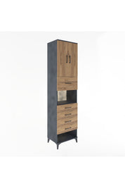 Hyperion Dolap 3 Raflı 5 Çekmeceli 2 Kapaklı 60x44x243 - S65M043V6B