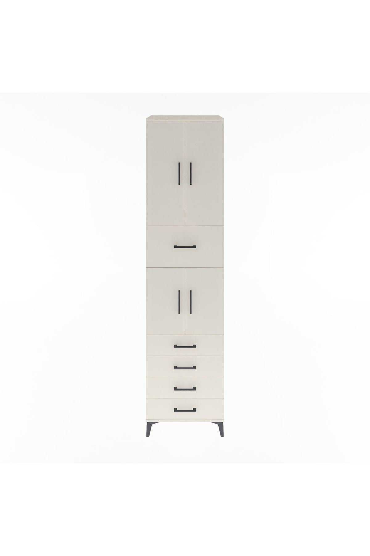 Hyperion Dolap 3 Raflı 5 Çekmeceli 4 Kapaklı 60x44x243 Aytaşı-Aytaşı