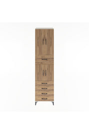 Hyperion Dolap 3 Raflı 5 Çekmeceli 4 Kapaklı 60x44x243 Aytaşı-Çam