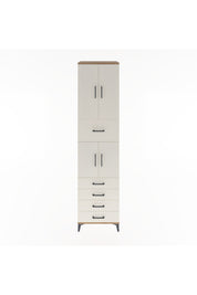 Hyperion Dolap 3 Raflı 5 Çekmeceli 4 Kapaklı 60x44x243 Çam-Aytaşı