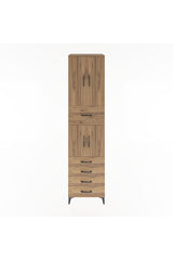 Hyperion Dolap 3 Raflı 5 Çekmeceli 4 Kapaklı 60x44x243