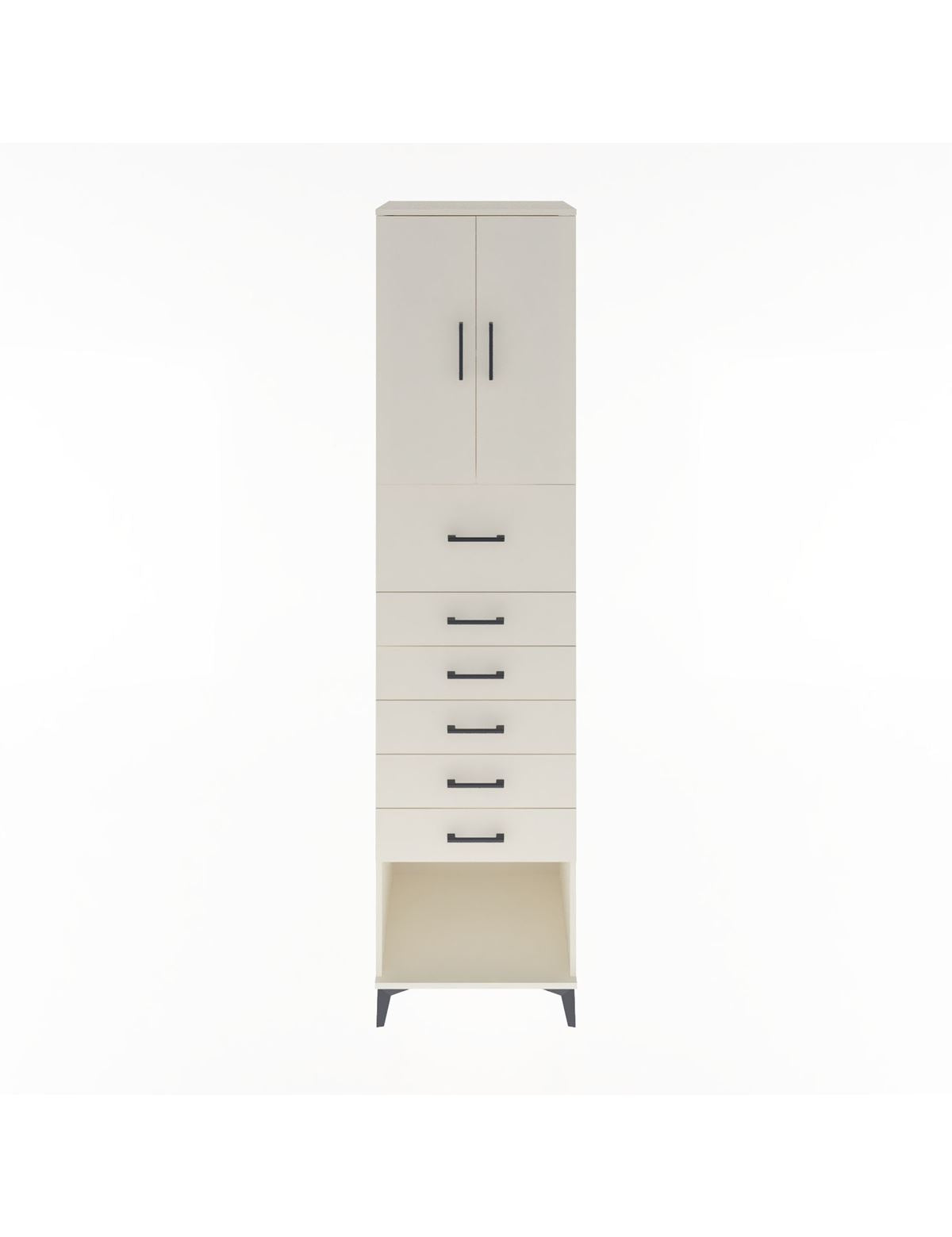 Hyperion Dolap 2 Raflı 6 Çekmeceli 2 Kapaklı 60x44x243 Aytaşı-Aytaşı