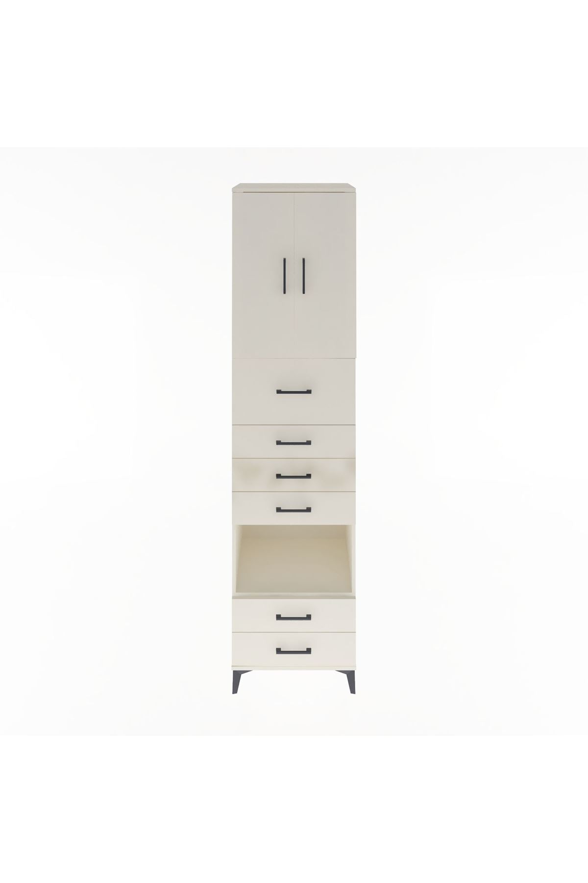 Hyperion Dolap 3 Raflı 6 Çekmeceli 2 Kapaklı 60x44x243 Aytaşı-Aytaşı