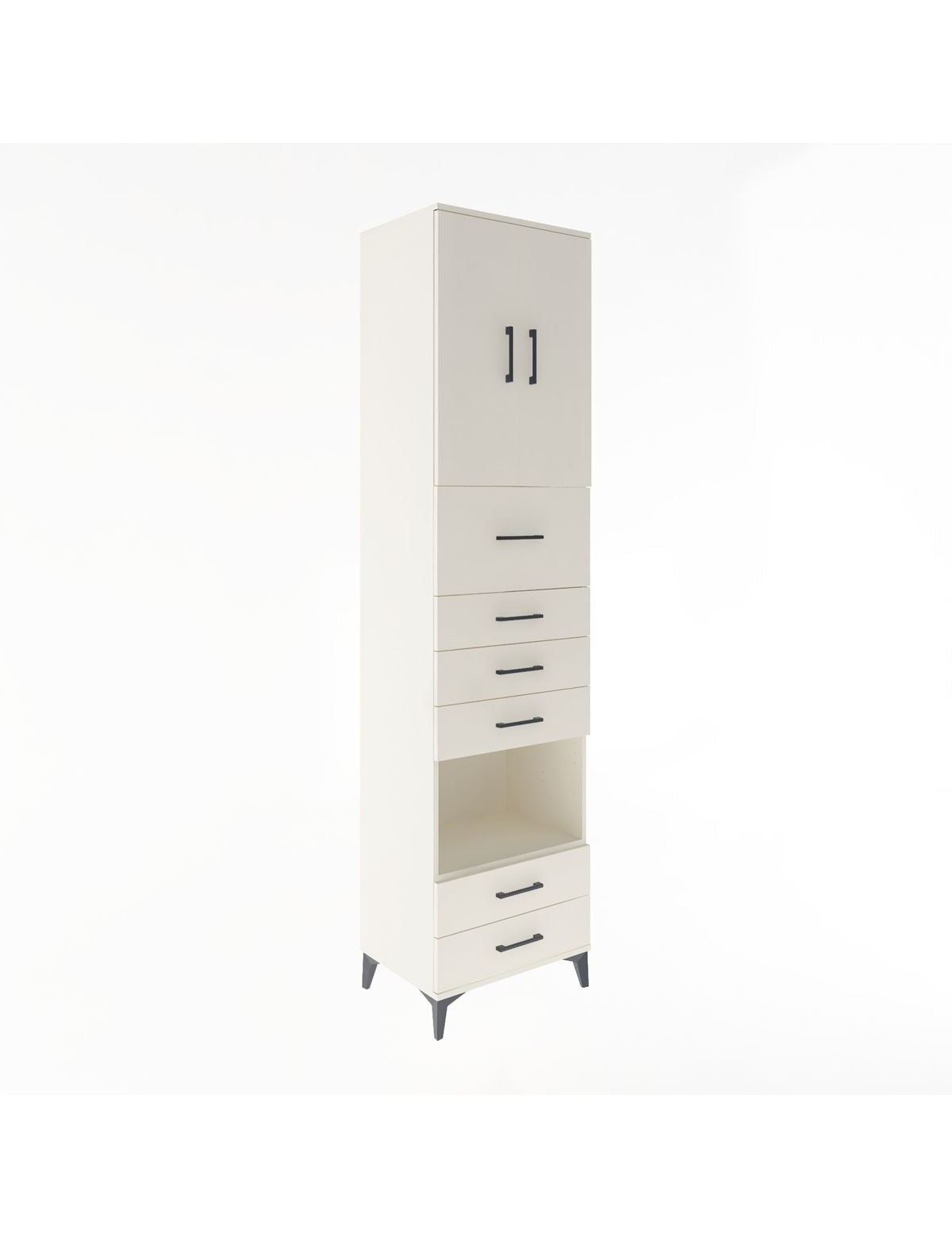 Hyperion Dolap 3 Raflı 6 Çekmeceli 2 Kapaklı 60x44x243 Aytaşı-Aytaşı