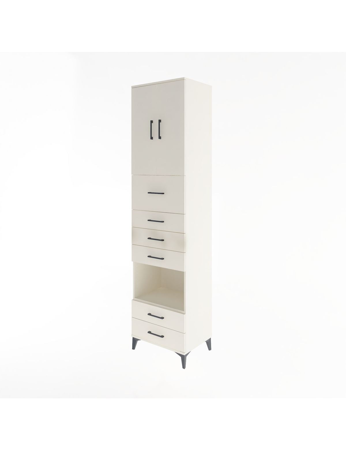 Hyperion Dolap 3 Raflı 6 Çekmeceli 2 Kapaklı 60x44x243 - S65M046V1B