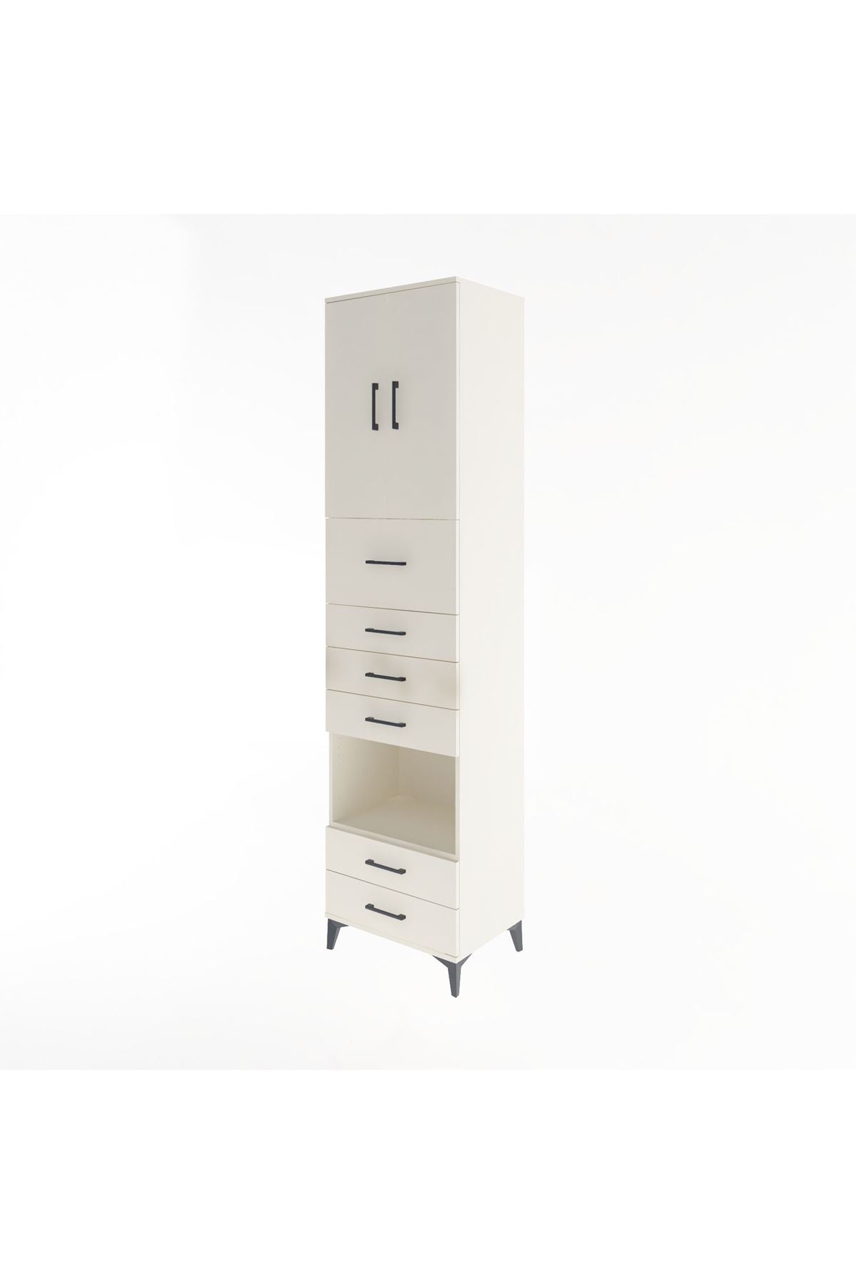 Hyperion Dolap 3 Raflı 6 Çekmeceli 2 Kapaklı 60x44x243 Aytaşı-Aytaşı