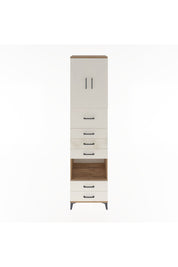 Hyperion Dolap 3 Raflı 6 Çekmeceli 2 Kapaklı 60x44x243 Çam-Aytaşı