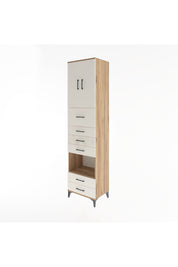 Hyperion Dolap 3 Raflı 6 Çekmeceli 2 Kapaklı 60x44x243 Çam-Aytaşı