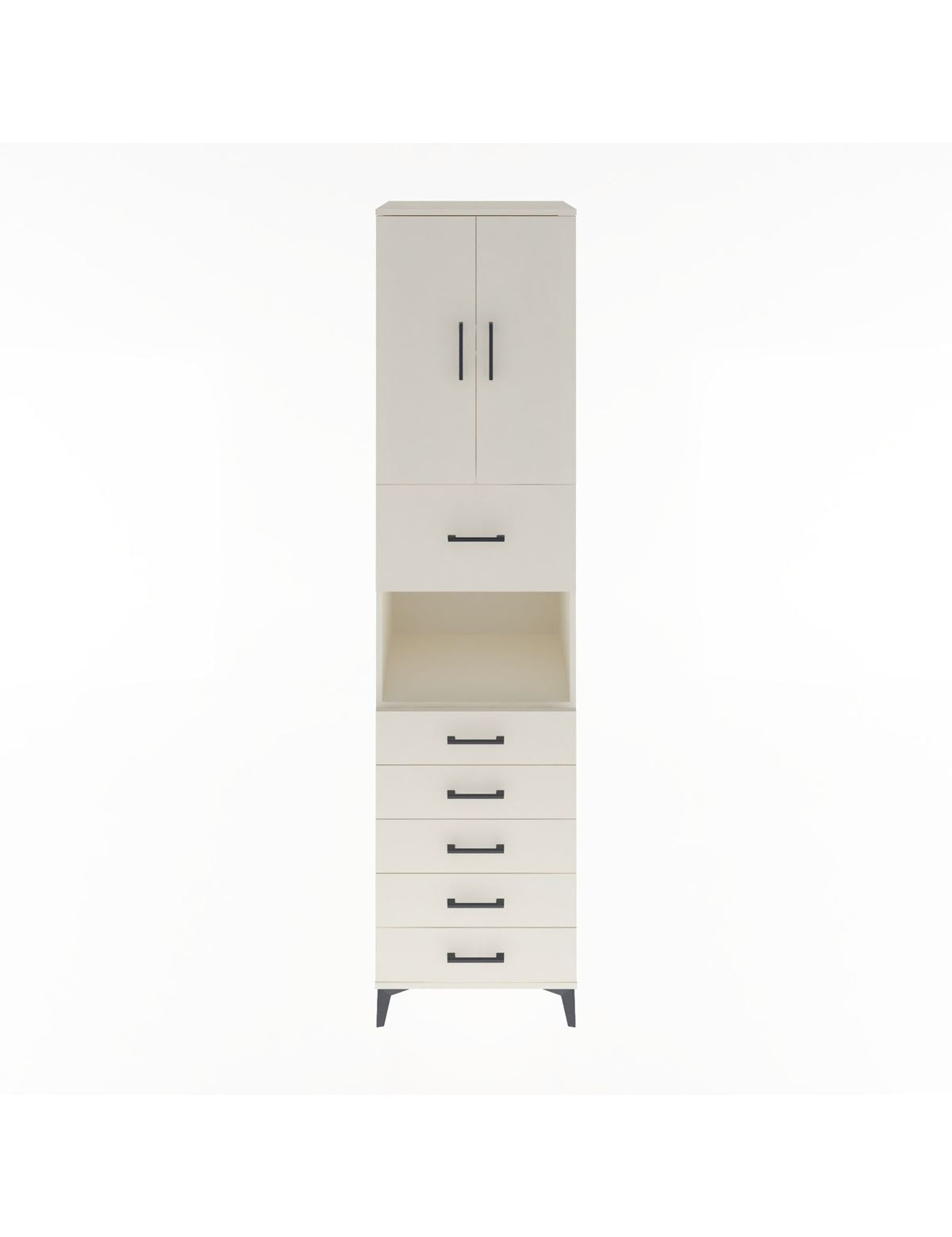 Hyperion Dolap 3 Raflı 6 Çekmeceli 2 Kapaklı 60x44x243 Aytaşı-Aytaşı