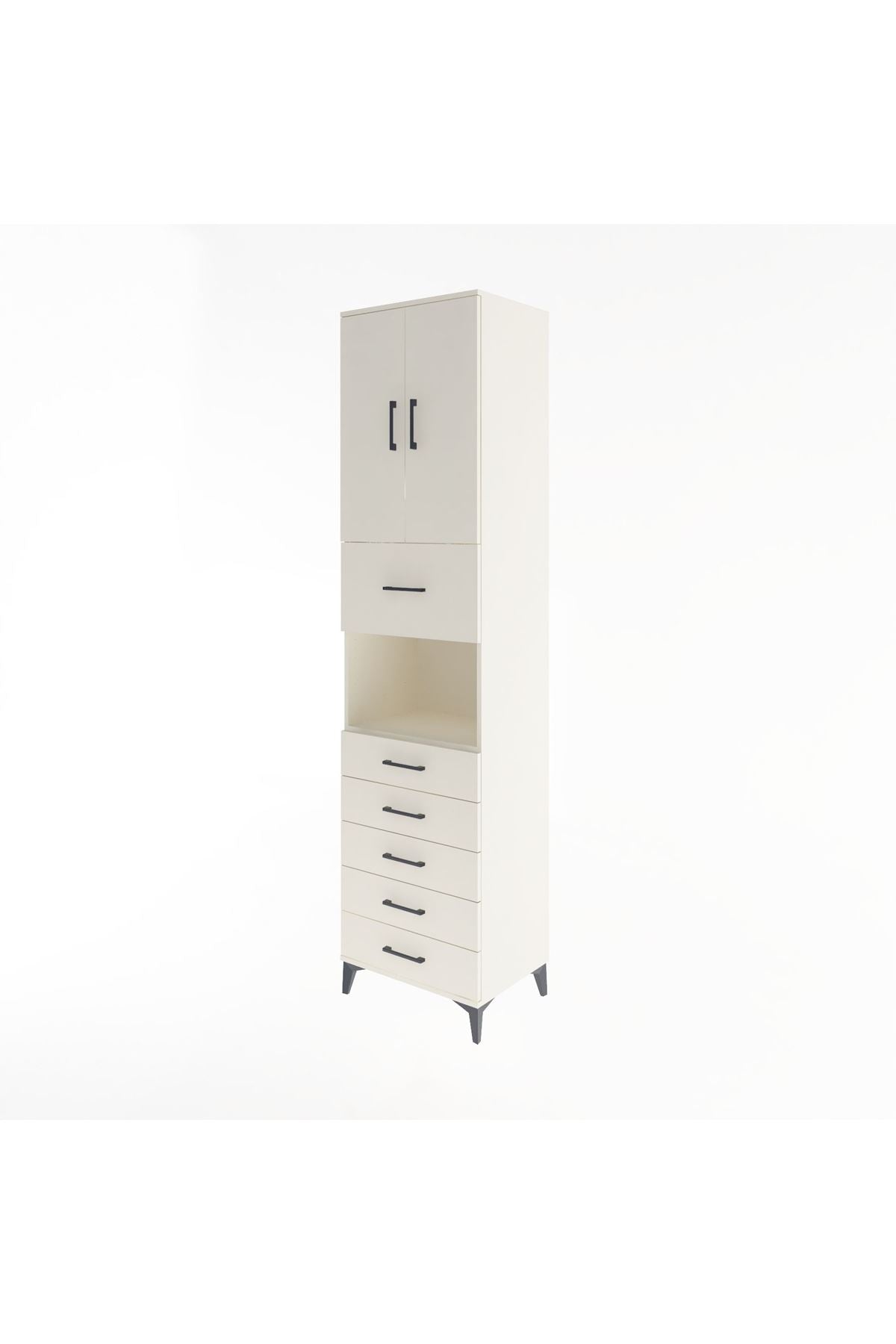 Hyperion Dolap 3 Raflı 6 Çekmeceli 2 Kapaklı 60x44x243 Aytaşı-Aytaşı