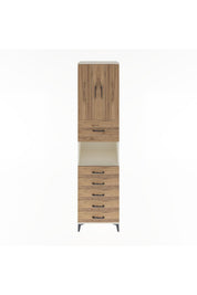 Hyperion Dolap 3 Raflı 6 Çekmeceli 2 Kapaklı 60x44x243 Aytaşı-Çam