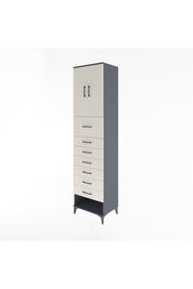 Hyperion Dolap 2 Raflı 7 Çekmeceli 2 Kapaklı 60x44x243 - S65M048V4B