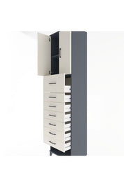 Hyperion Dolap 2 Raflı 7 Çekmeceli 2 Kapaklı 60x44x243 - S65M048V4B