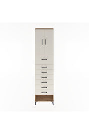 Hyperion Dolap 2 Raflı 7 Çekmeceli 2 Kapaklı 60x44x243 Çam-Aytaşı