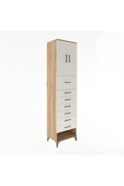 Hyperion Dolap 2 Raflı 7 Çekmeceli 2 Kapaklı 60x44x243 - S65M048V7B