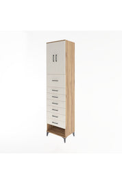 Hyperion Dolap 2 Raflı 7 Çekmeceli 2 Kapaklı 60x44x243 - S65M048V7B
