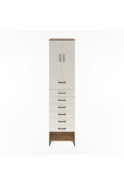 Hyperion Dolap 2 Raflı 7 Çekmeceli 2 Kapaklı 60x44x243 Çam-Aytaşı