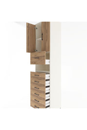 Hyperion Dolap 2 Raflı 7 Çekmeceli 2 Kapaklı 60x44x243 Aytaşı-Çam