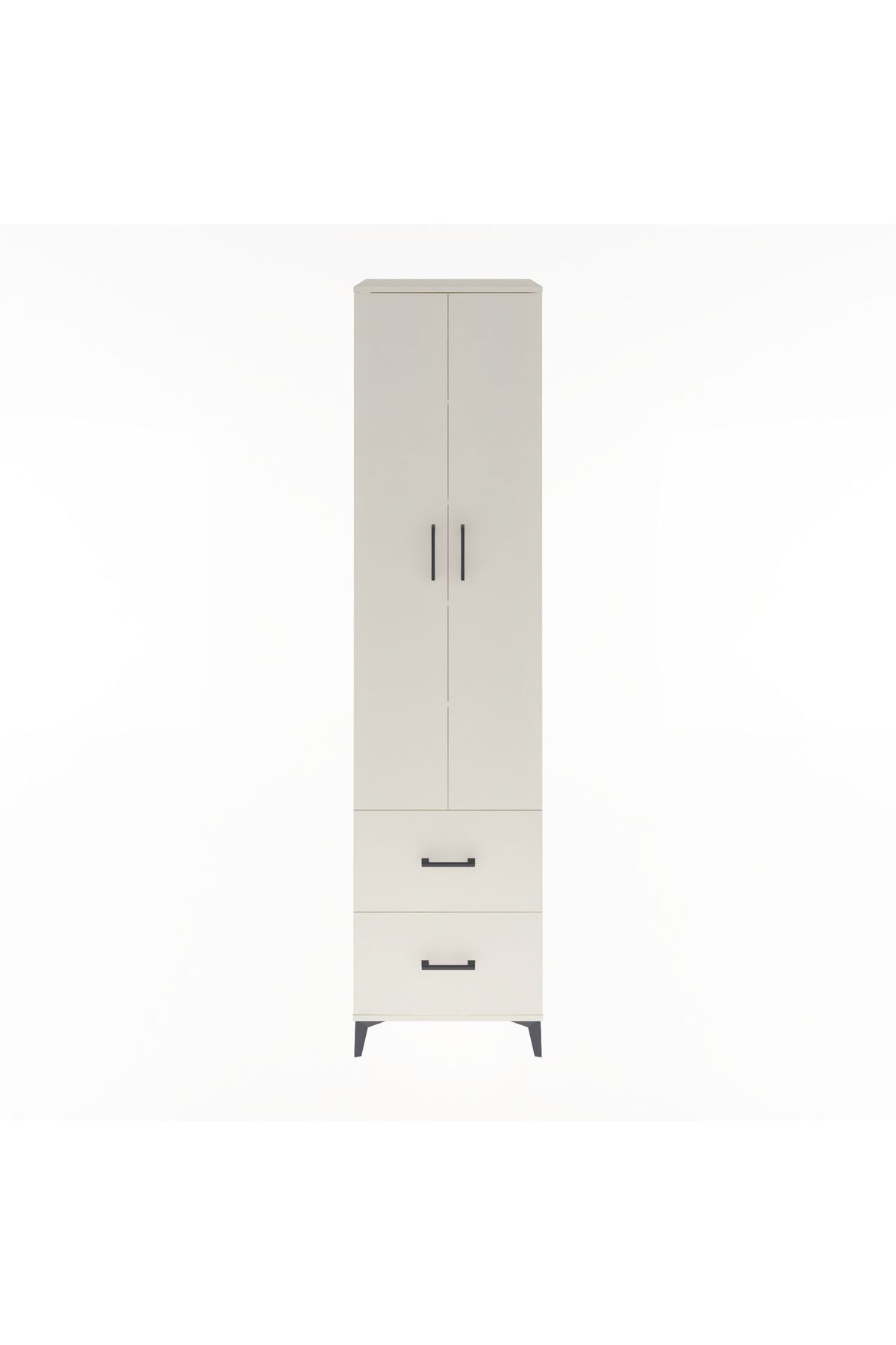 Hyperion Dolap 5 Raflı 2 Çekmeceli 2 Kapaklı 60x44x243 Aytaşı-Aytaşı