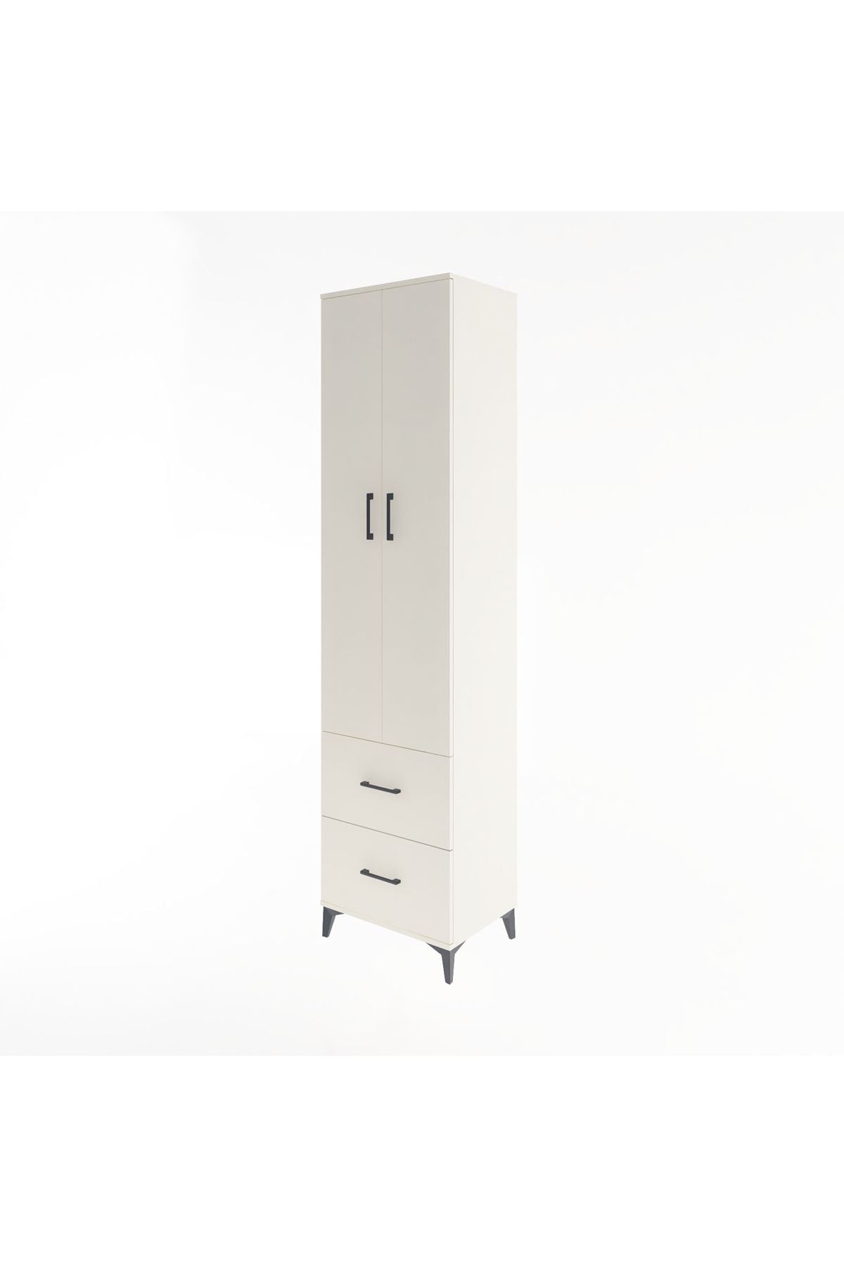 Hyperion Dolap 5 Raflı 2 Çekmeceli 2 Kapaklı 60x44x243 Aytaşı-Aytaşı