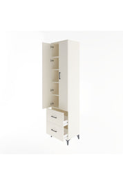 Hyperion Dolap 5 Raflı 2 Çekmeceli 2 Kapaklı 60x44x243 Aytaşı-Aytaşı