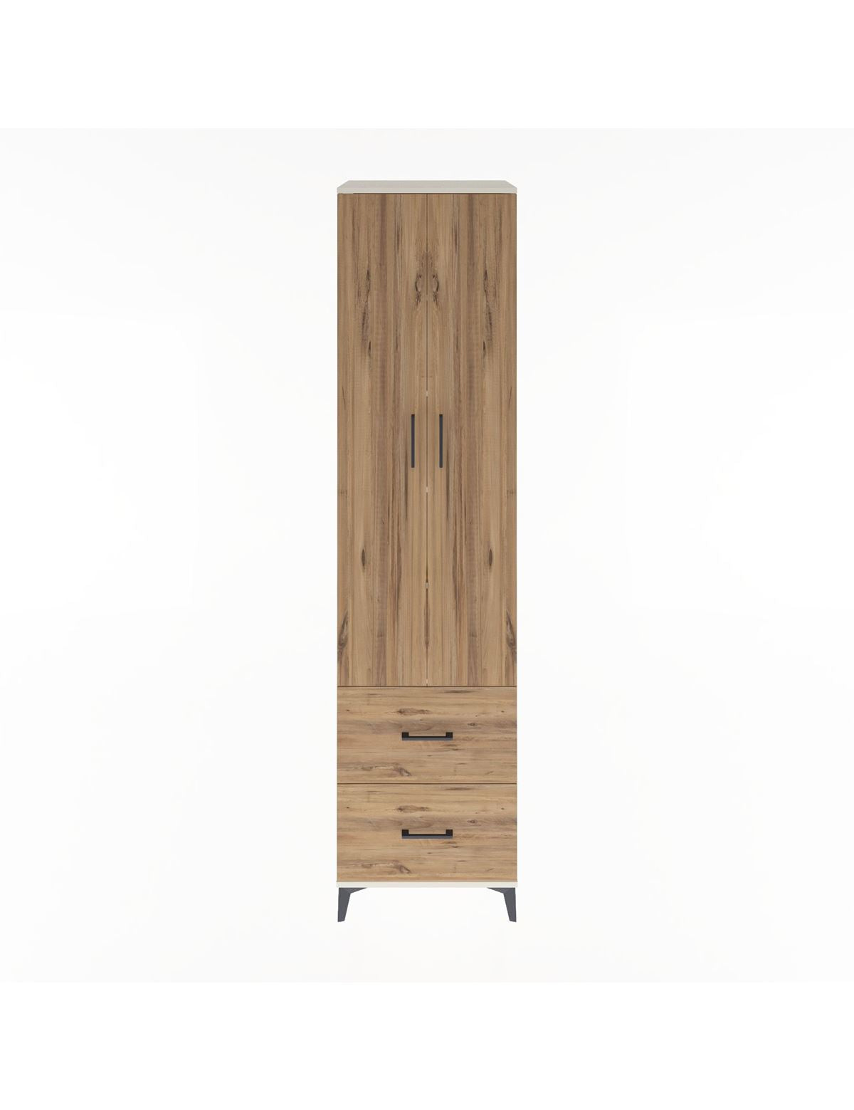 Hyperion Dolap 5 Raflı 2 Çekmeceli 2 Kapaklı 60x44x243 Aytaşı-Çam