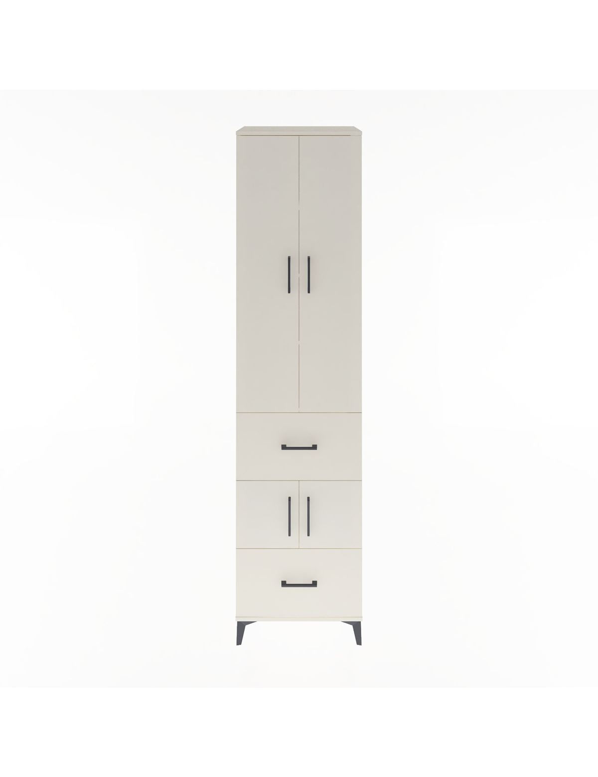 Hyperion Dolap 5 Raflı 2 Çekmeceli 4 Kapaklı 60x44x243 Aytaşı-Aytaşı