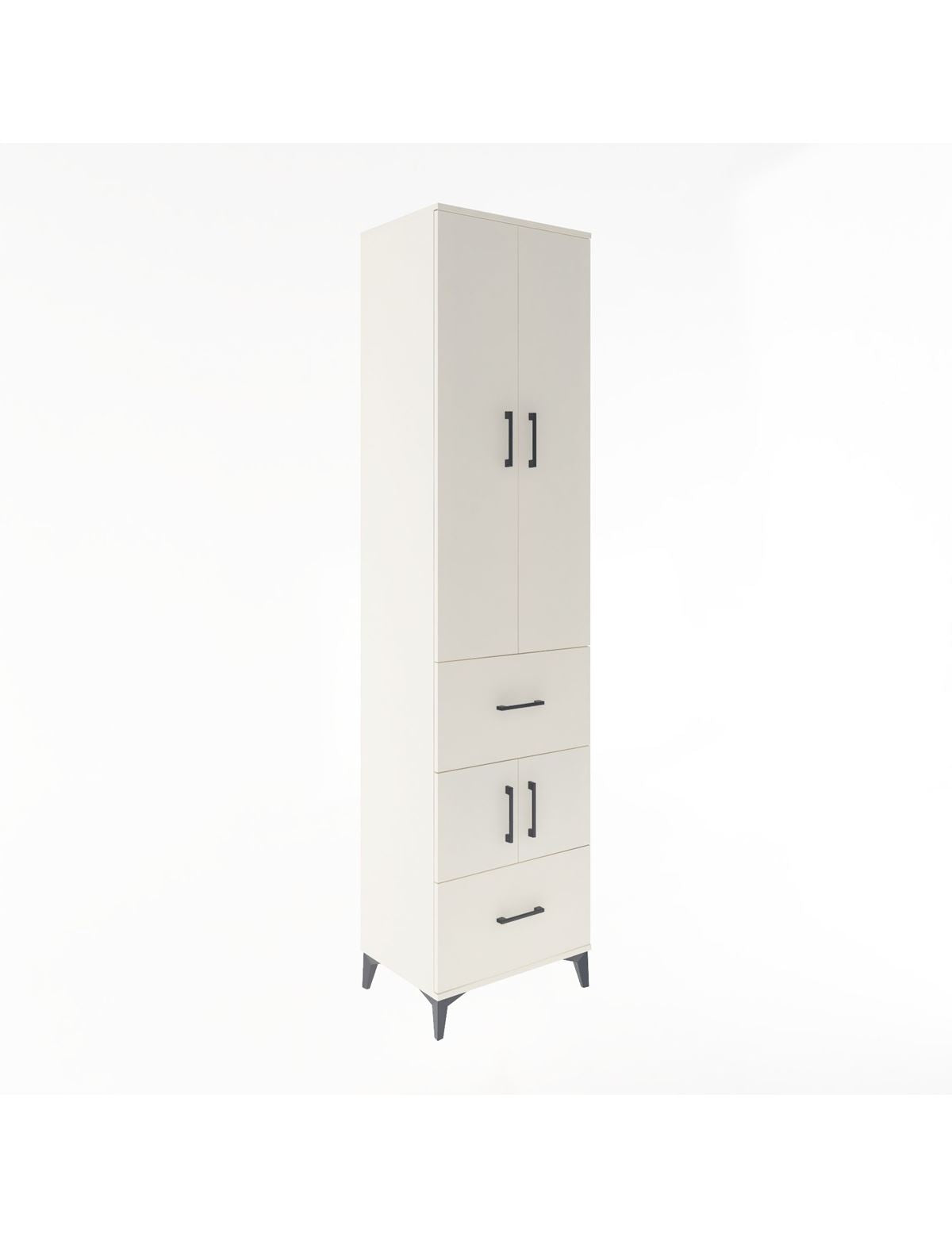 Hyperion Dolap 5 Raflı 2 Çekmeceli 4 Kapaklı 60x44x243 Aytaşı-Aytaşı