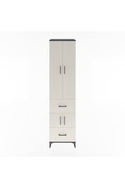 Hyperion Dolap 5 Raflı 2 Çekmeceli 4 Kapaklı 60x44x243 Antrasit-Aytaşı