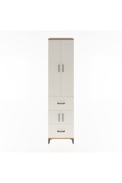 Hyperion Dolap 5 Raflı 2 Çekmeceli 4 Kapaklı 60x44x243 Çam-Aytaşı