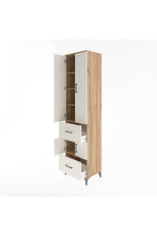 Hyperion Dolap 5 Raflı 2 Çekmeceli 4 Kapaklı 60x44x243 Çam-Aytaşı